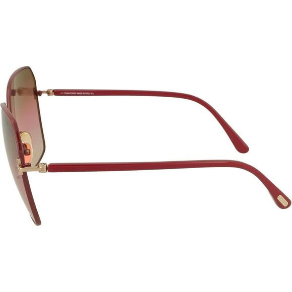 NIB Tom Ford Claudia Geometric Metal/Acetate Sunglasses w/ case & cloth - Picture 6 of 13